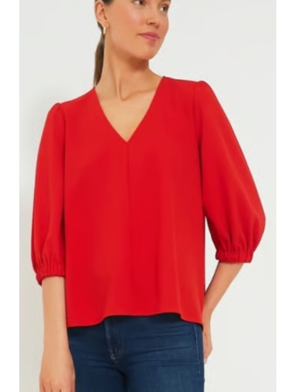 NEW Tuckernuck Hollis Top In Poppy Red